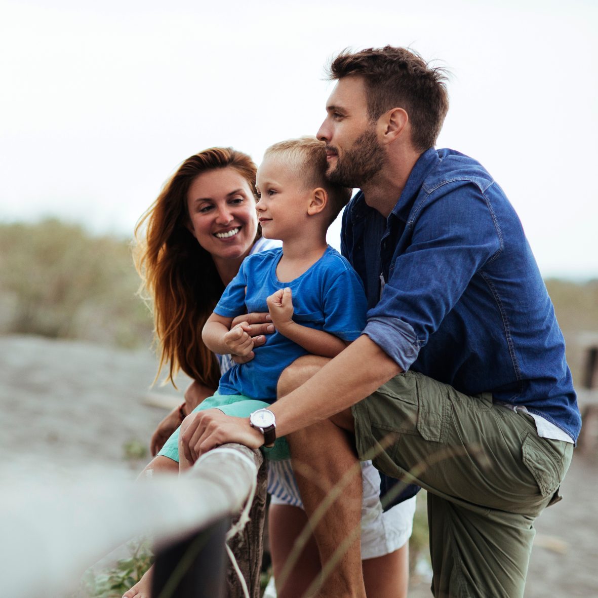 Famille en voyage